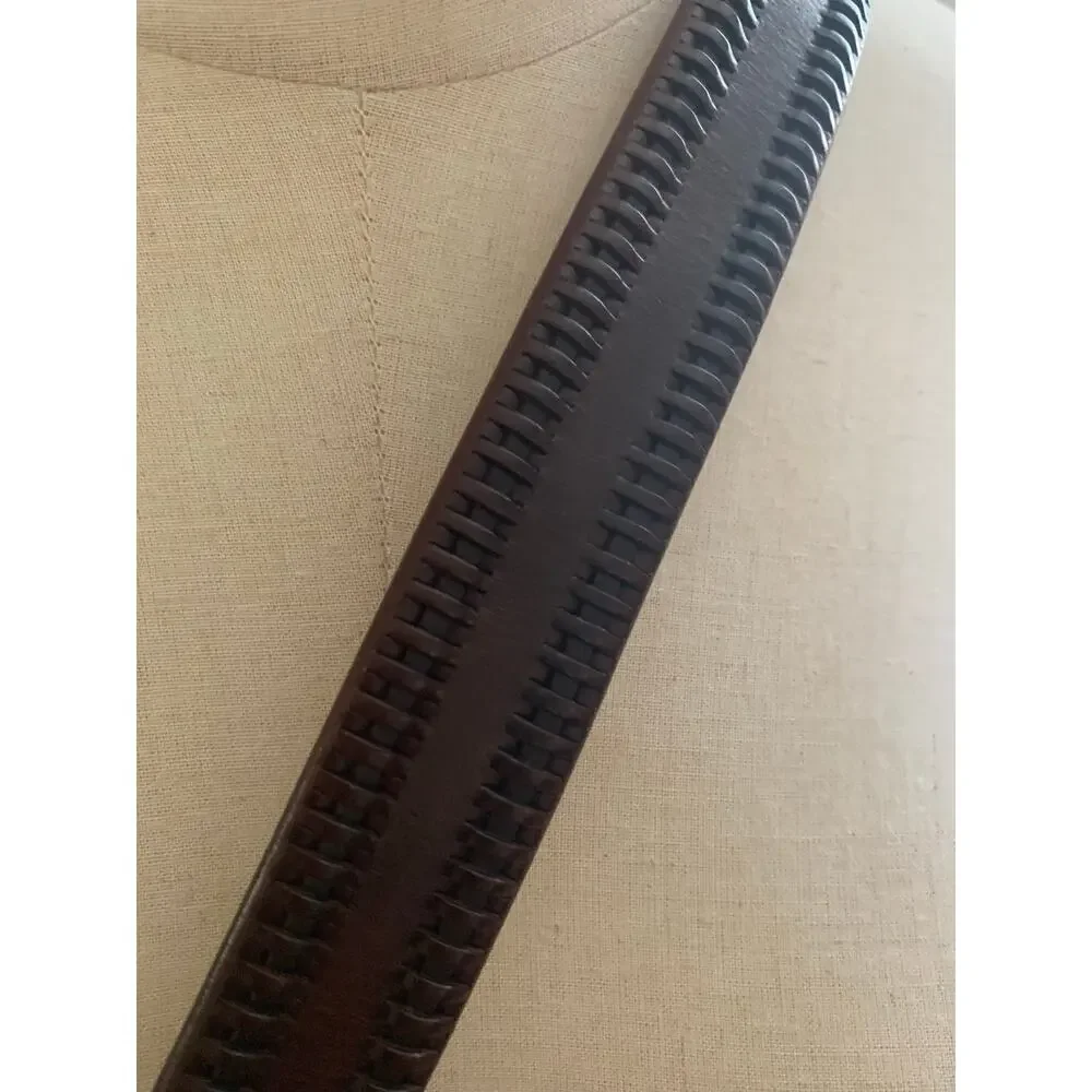 Mens Bragano Brown Leather Belt by Cole Haan